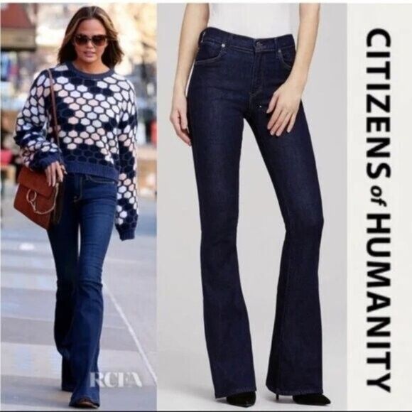Citizens of Humanity Fleetwood High Rise Flare Jeans 27 Bootcut Cowgirl Festival - Picture 1 of 16